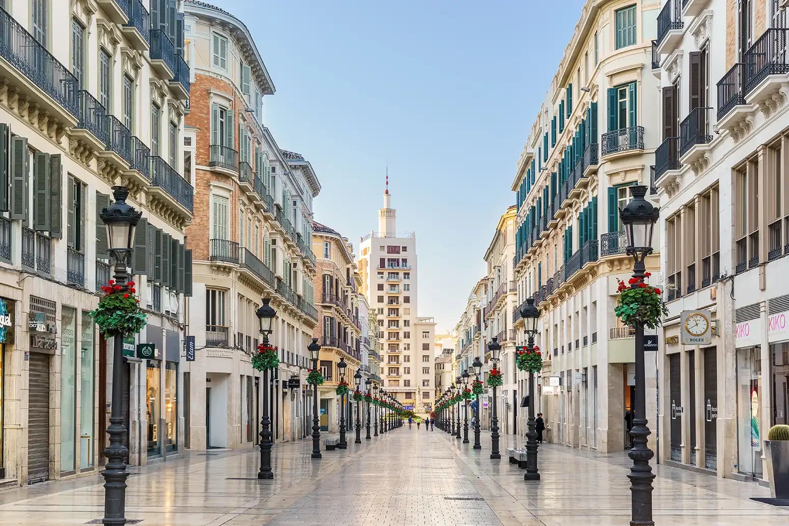 Calle Larios in Malaga city center