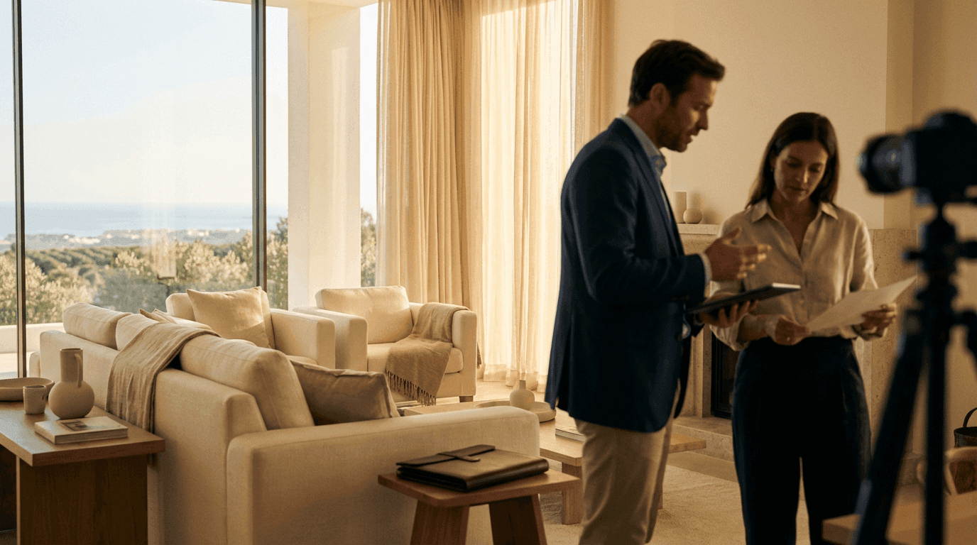 Interior contemporáneo con zona de escritorio y mucha luz